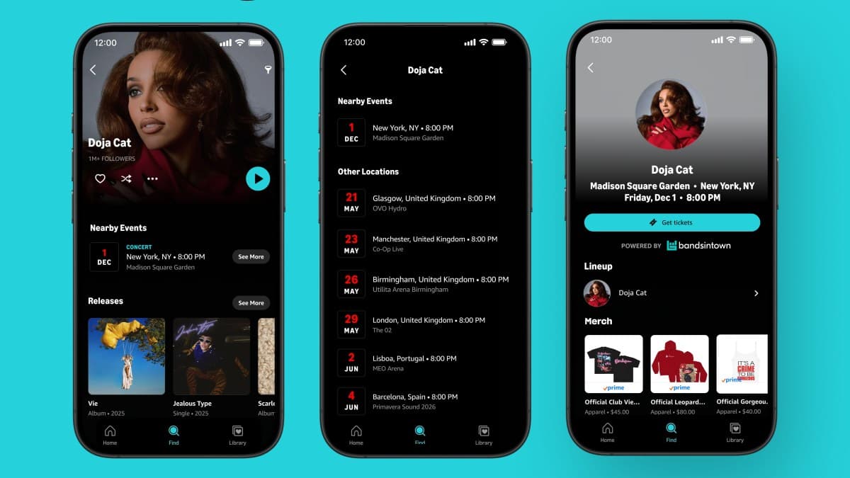 Amazon Music Expands Concert Discovery With Bandsintown Integration